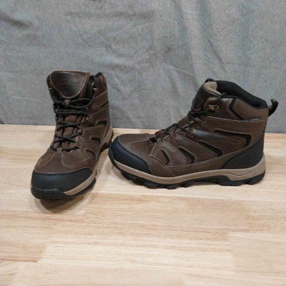 Eddie Bauer Mens Fairmont Waterproof Hiking Boots 10.5M Brown